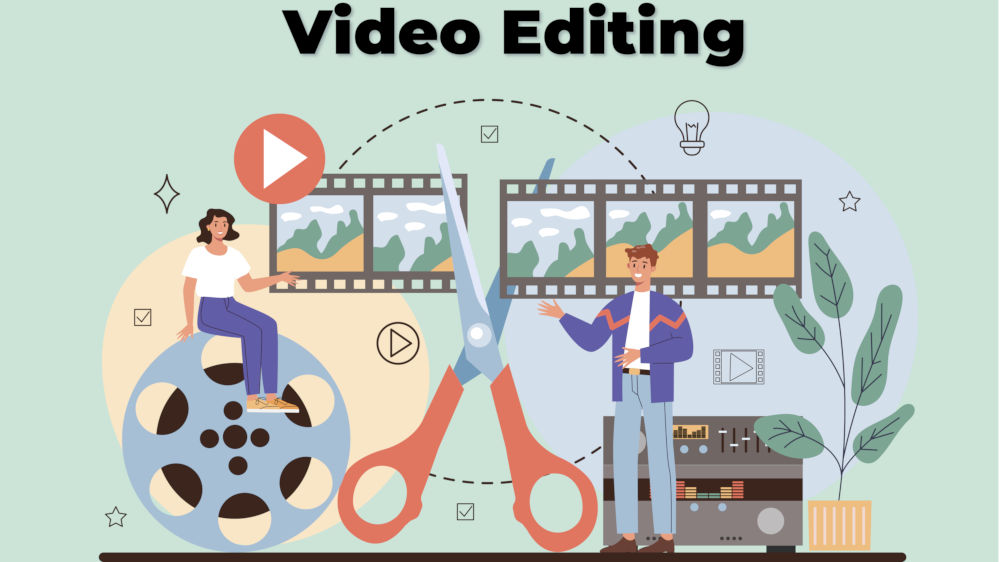 Card image of video editing